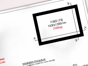 Weights of rooflights on CAD drawings