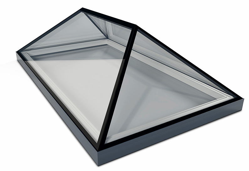 1000mm x 2000mm frameless glass roof lanterns