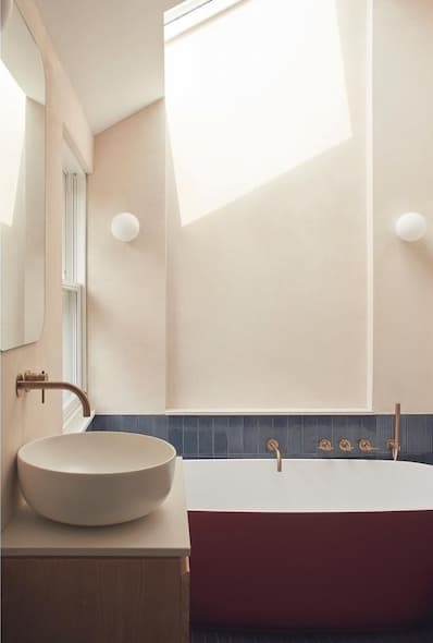 2023 Interior Trends | Neutral Colour Bathroom | Angled Rooflight