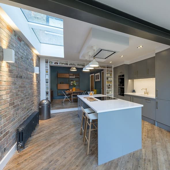 Mineral Blue Kitchen Rooflights Skylights Mineral Blue Kitchen Rooflights Skylights