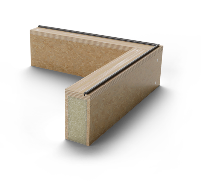 Fully insulated upstand - Timber with gasket