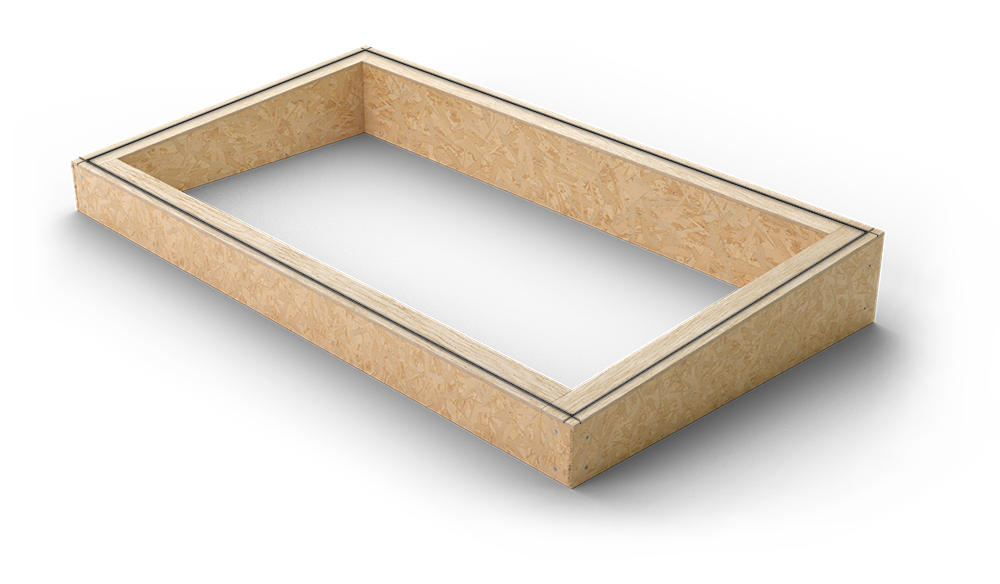Insulated upstand - timber with pitch for warm or cold roofs