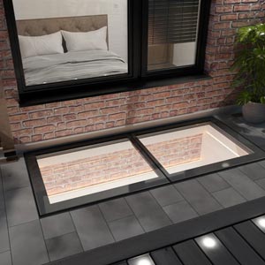 Modular rooflight system | Walk on into basment room