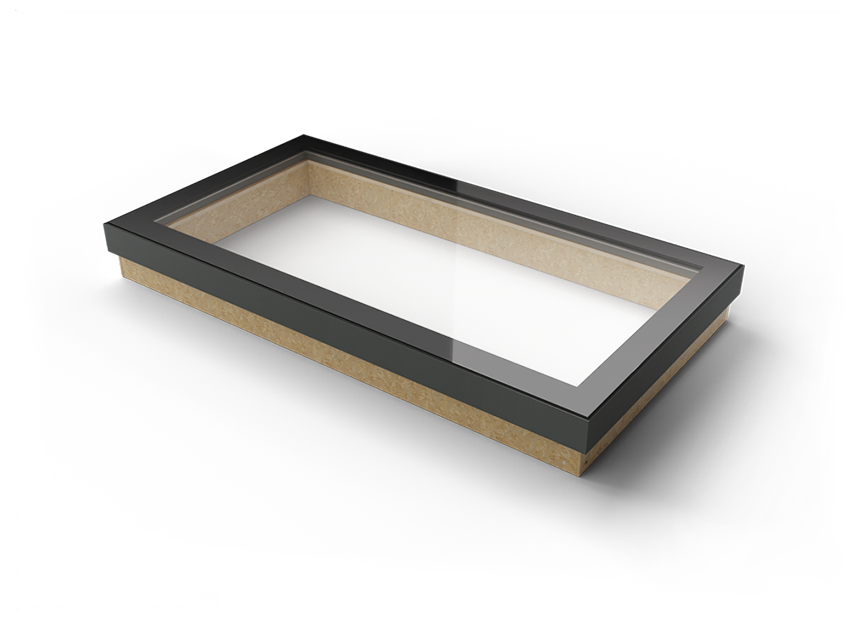 Standard size fixed non opening rooflight | 150mm flat upstand | EOS Rooflights