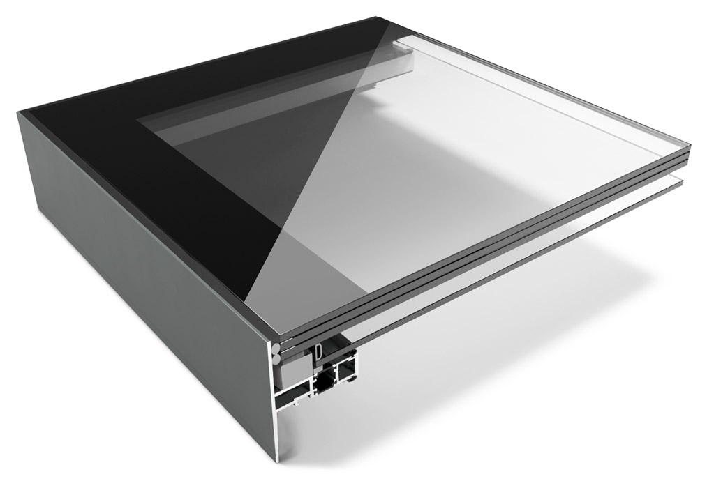 Walk on rooflight cross section