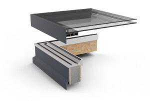 Opening Rooflight - EOS97 Clad vented rooflight for builders upstand