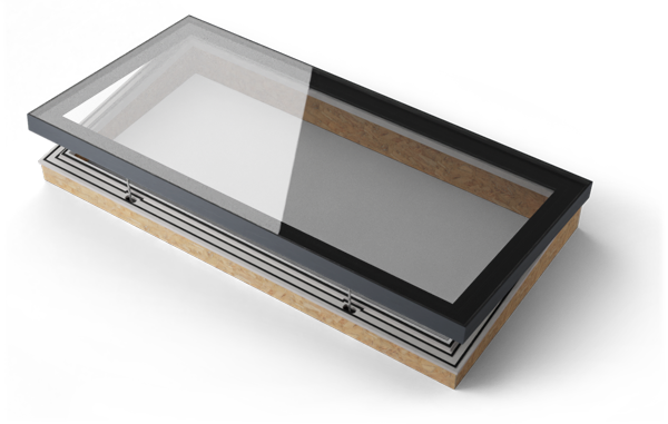 EOS97 electric opening rooflight 2 metres by 1 metres