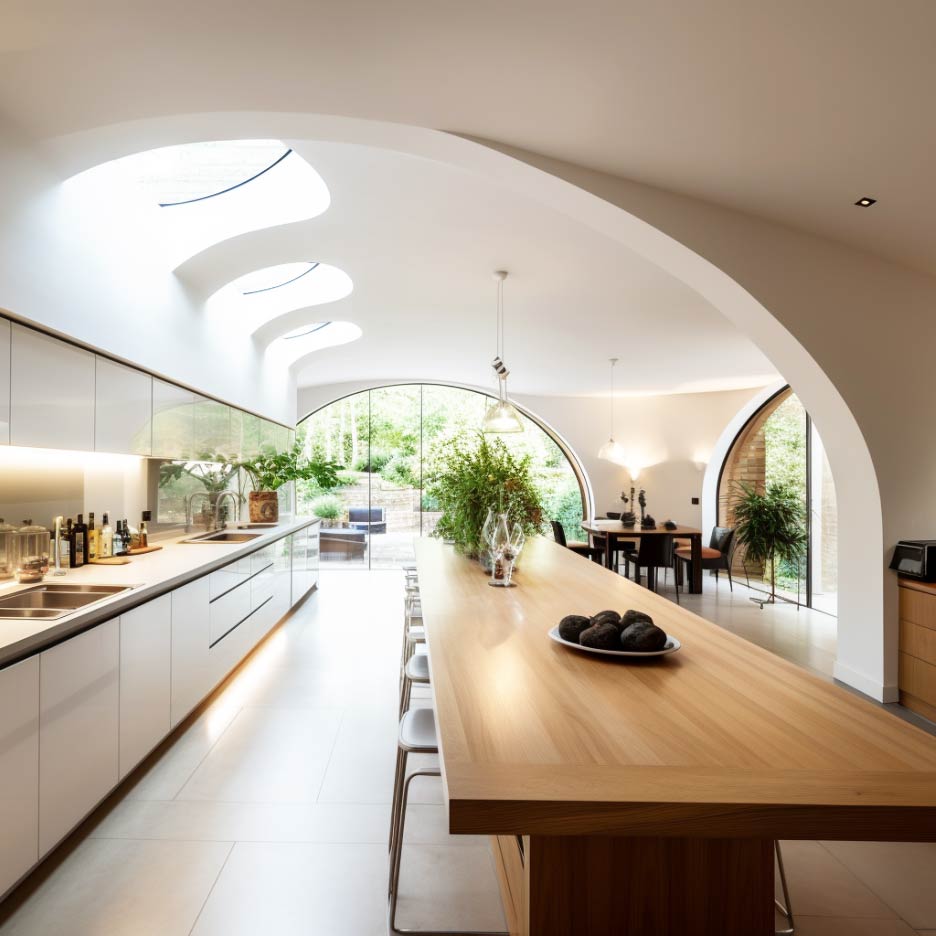 circular rooflight in house in kitchen | EOS Rooflights
