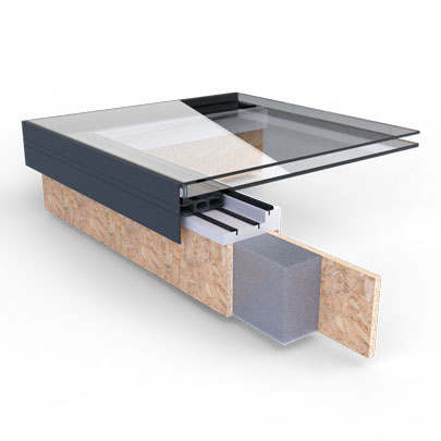 What is a skylight upstand. EOS97 skylight with 150mm upstand