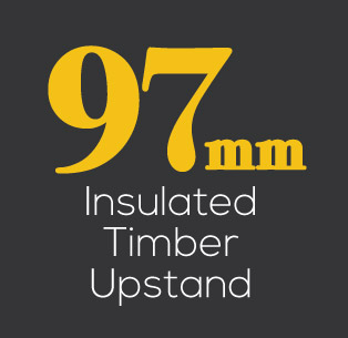 97mm insulated timber upstand