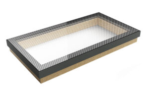 eos75 walk on rooflight with anti slip for navigation