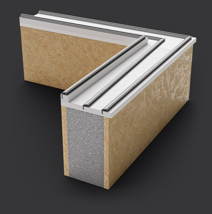 upstand cross section for the EOS97 rooflight