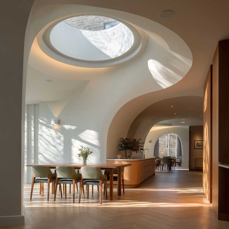 softly curved circular rooflights softly curved circular rooflights